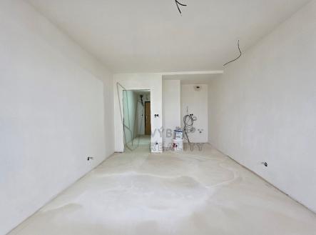 pohled od okna aktuální stav | Prodej bytu, 1+kk, 29 m²
