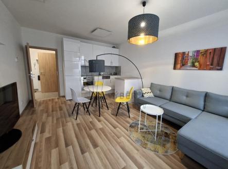 obývací pokoj s kk | Pronájem bytu, 2+kk, 52 m²