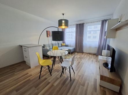 obývací pokoj s kk | Pronájem bytu, 2+kk, 52 m²