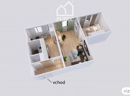 4,1 | Prodej bytu, 2+1, 55 m²