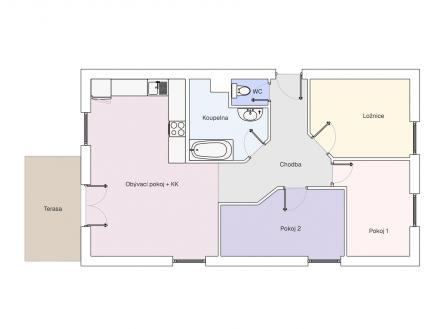 Půdorys | Prodej bytu, 4+kk, 90 m²