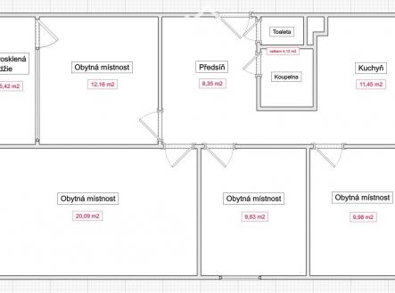 2 | Prodej bytu, 4+1, 82 m²