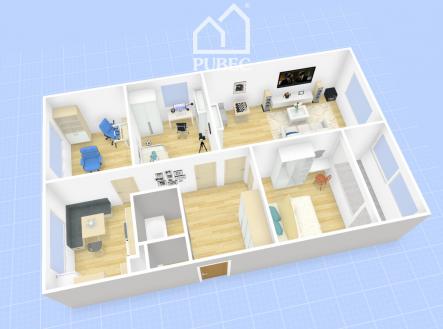 3 | Prodej bytu, 4+1, 82 m²