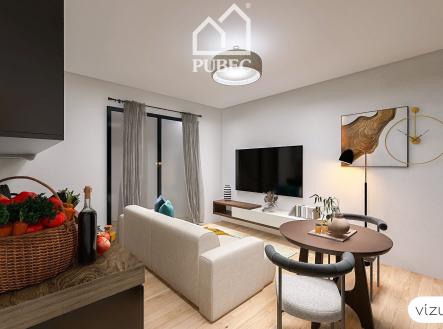 vizualizace (2) | Prodej bytu, 1+kk, 34 m²