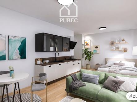 vizualizace (1) | Prodej bytu, 1+kk, 38 m²