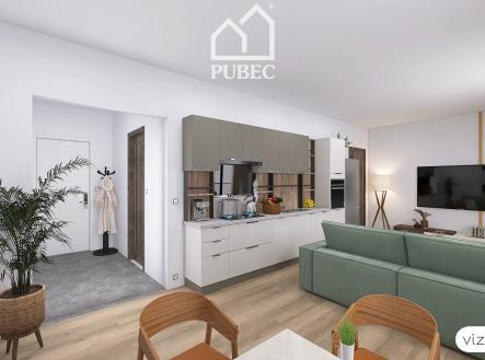 vizualizace (1) | Prodej bytu, 2+kk, 55 m²