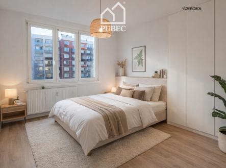 vizu_ložnice | Prodej bytu, 2+kk, 47 m²