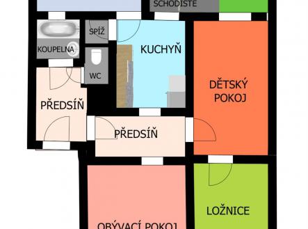 Prodej bytu, 4+1, 107 m²