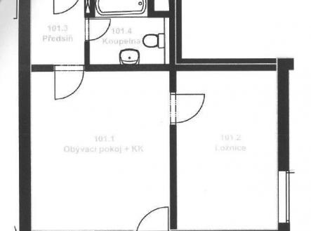 . | Prodej bytu, 2+kk, 41 m²