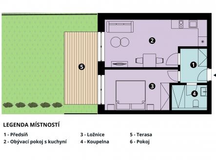 . | Prodej bytu, 2+kk, 40 m²