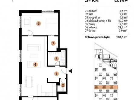 . | Prodej bytu, 4+kk, 99 m²