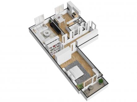 . | Prodej bytu, 2+1, 68 m²