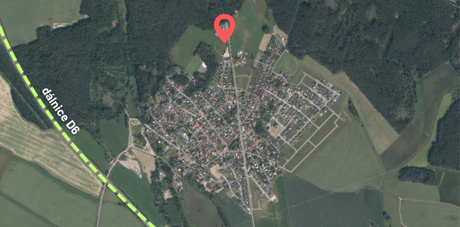 Komerční pozemek 2.917m2, Doksy u Kladna