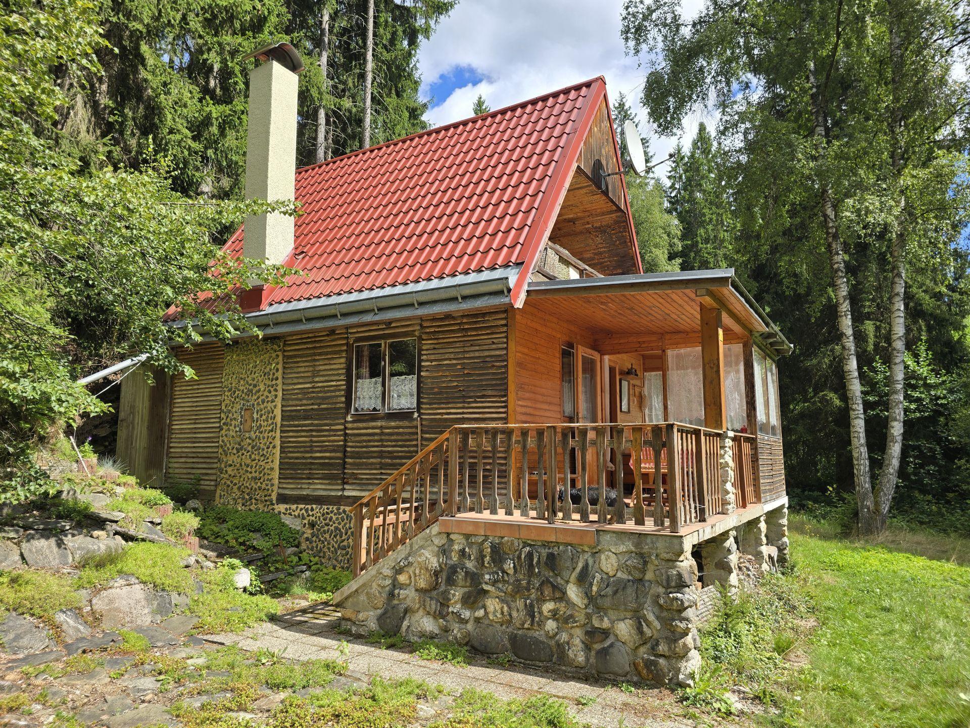 Chata na vlastním pozemku, Sněžná u Kraslic, 42m2, v srdci přírody Krušných hor