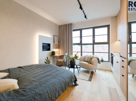 Pekarensky_dvur_702-35 | Pronájem bytu, 1+kk, 23 m²