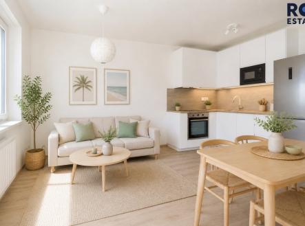 b | Pronájem bytu, 2+kk, 41 m²