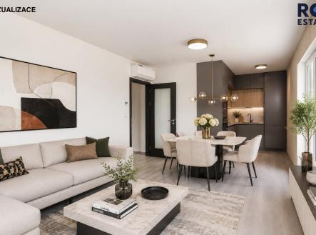 c | Pronájem bytu, 2+kk, 57 m²