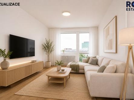 a | Pronájem bytu, 2+kk, 44 m²