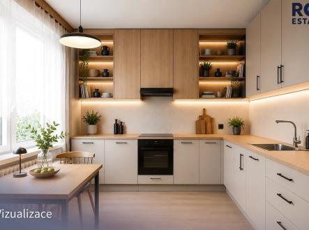 Vizualizace_kuchyne | Prodej bytu, 3+1, 72 m²