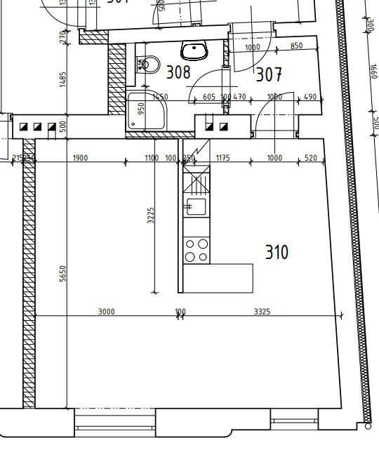 Nabízíme k prodeji (i na splátky) světlý a udržovaný byt o dispozici 1+kk a celkové ploše 47 m² 