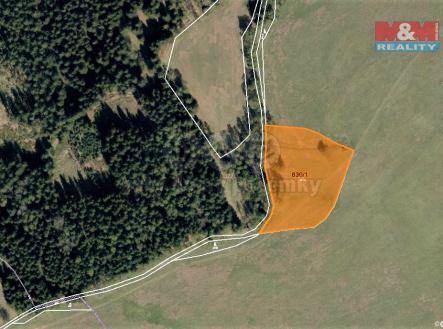 mapka | Prodej - pozemek, trvalý travní porost, 8 556 m²