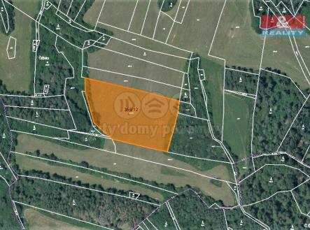 mapka | Prodej - pozemek, zemědělská půda, 11 380 m²
