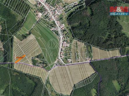 mapka | Prodej - pozemek, zemědělská půda, 1 630 m²