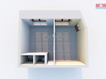 půdorys prostoru | Prodej - kanceláře, 29 m²
