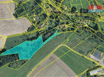 mapka | Prodej - pozemek, trvalý travní porost, 10 532 m²