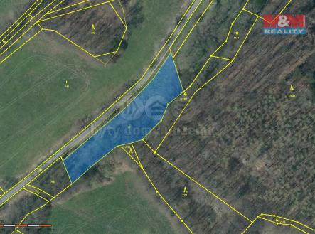 Mapa | Prodej - pozemek, zemědělská půda, 2 949 m²