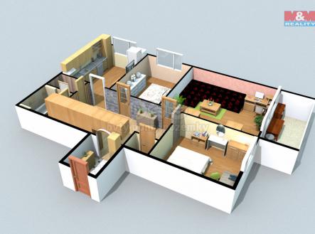 pudorys | Prodej bytu, 3+1, 82 m²
