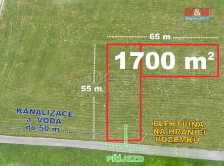Prodej - pozemek, zemědělská půda, 1 700 m²