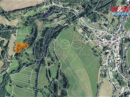 mapka | Prodej - pozemek, trvalý travní porost, 7 104 m²