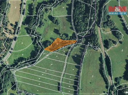 mapka | Prodej - pozemek, trvalý travní porost, 2 455 m²