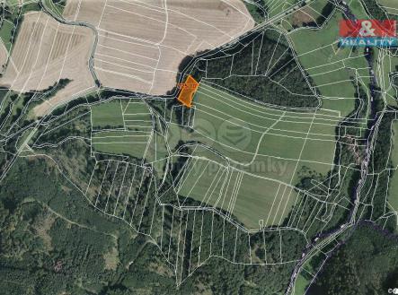 mapka | Prodej - pozemek, les, 1 177 m²