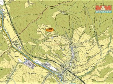 mapka | Prodej - pozemek, trvalý travní porost, 1 845 m²