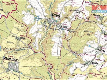 mapka | Prodej - pozemek, trvalý travní porost, 1 219 m²