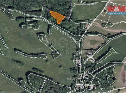 Prodej - pozemek, les, 2 465 m²