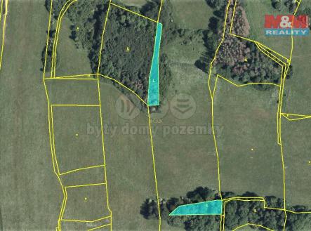 mapka | Prodej - pozemek, les, 725 m²