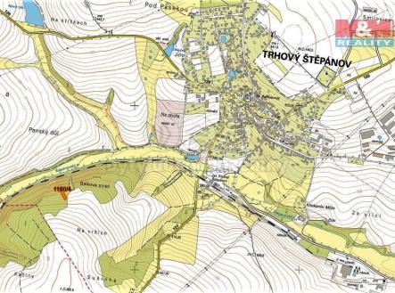 mapka | Prodej - pozemek, les, 1 133 m²