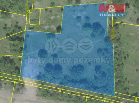 Pozemek Milý.png | Prodej - pozemek, trvalý travní porost, 3 162 m²