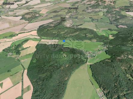 3D mapa 1 b.jpg | Prodej - pozemek, trvalý travní porost, 3 951 m²