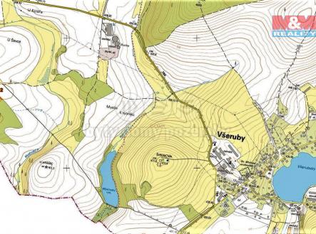 mapka | Prodej - pozemek, les, 892 m²