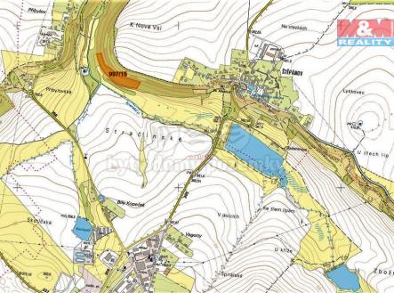 mapka | Prodej - pozemek, les, 14 689 m²