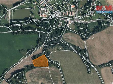 mapka | Prodej - pozemek, les, 4 840 m²