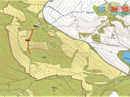 mapka | Prodej - pozemek, trvalý travní porost, 3 400 m²