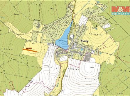 mapka | Prodej - pozemek, trvalý travní porost, 2 885 m²