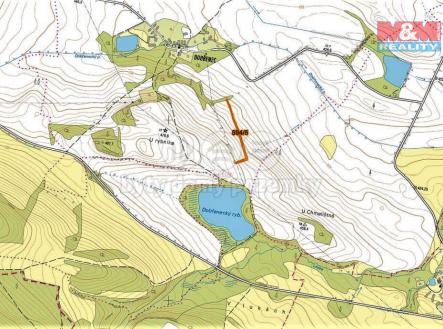 mapka | Prodej - pozemek, trvalý travní porost, 2 645 m²