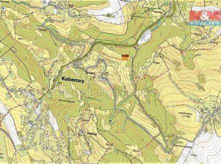 mapka | Prodej - pozemek, les, 2 693 m²