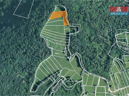mapka | Prodej - pozemek, trvalý travní porost, 3 308 m²